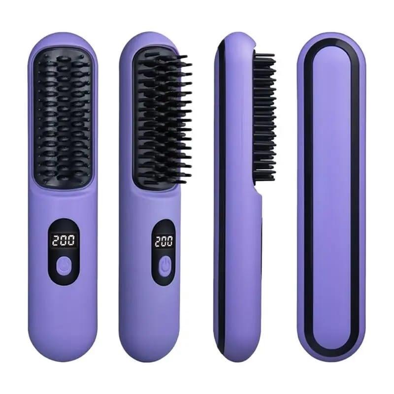 Cabello liso en minutos: sin planchas, sin cables, sin quemar con calor excesivo.