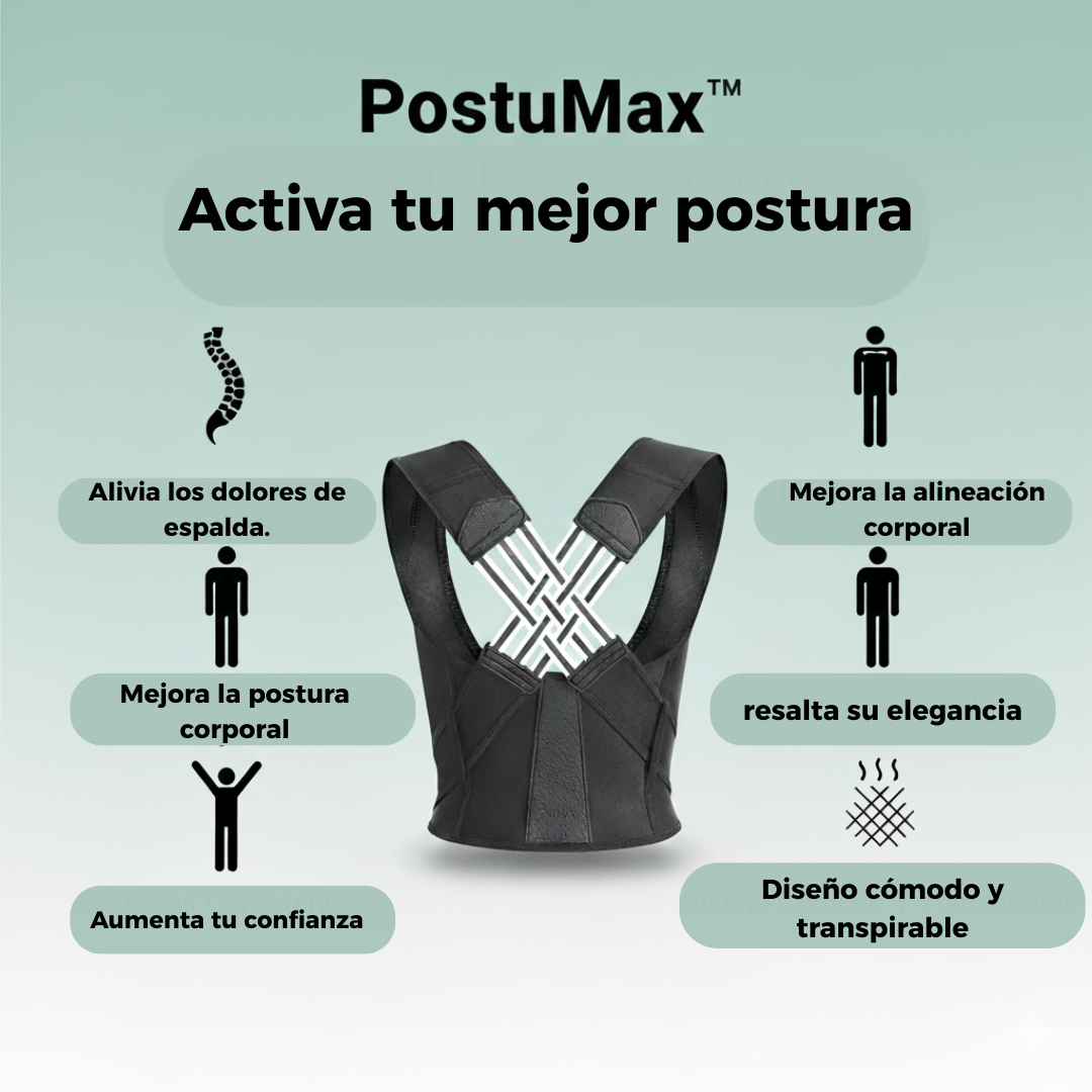 PostuMax™-Corrector de spalda elegante, Activa tu mejor postura