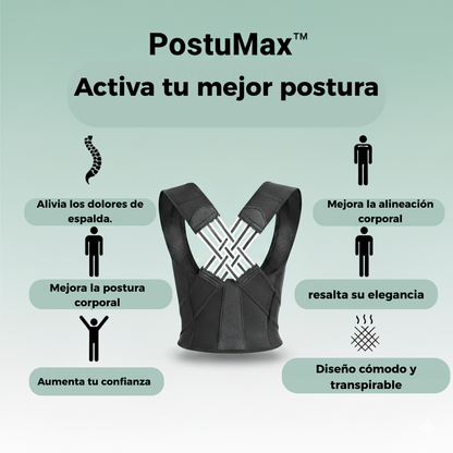 PostuMax™-Corrector de spalda elegante, Activa tu mejor postura