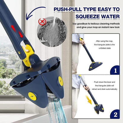 MOPA FREGONA TRIANGULAR AJUSTABLE GIRATOTIA DE 360°