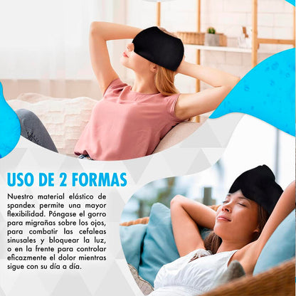 PACK ALMOHADILLA Y GORRO DE GEL PARA EL TRATAMIENTO DEL DOLOR