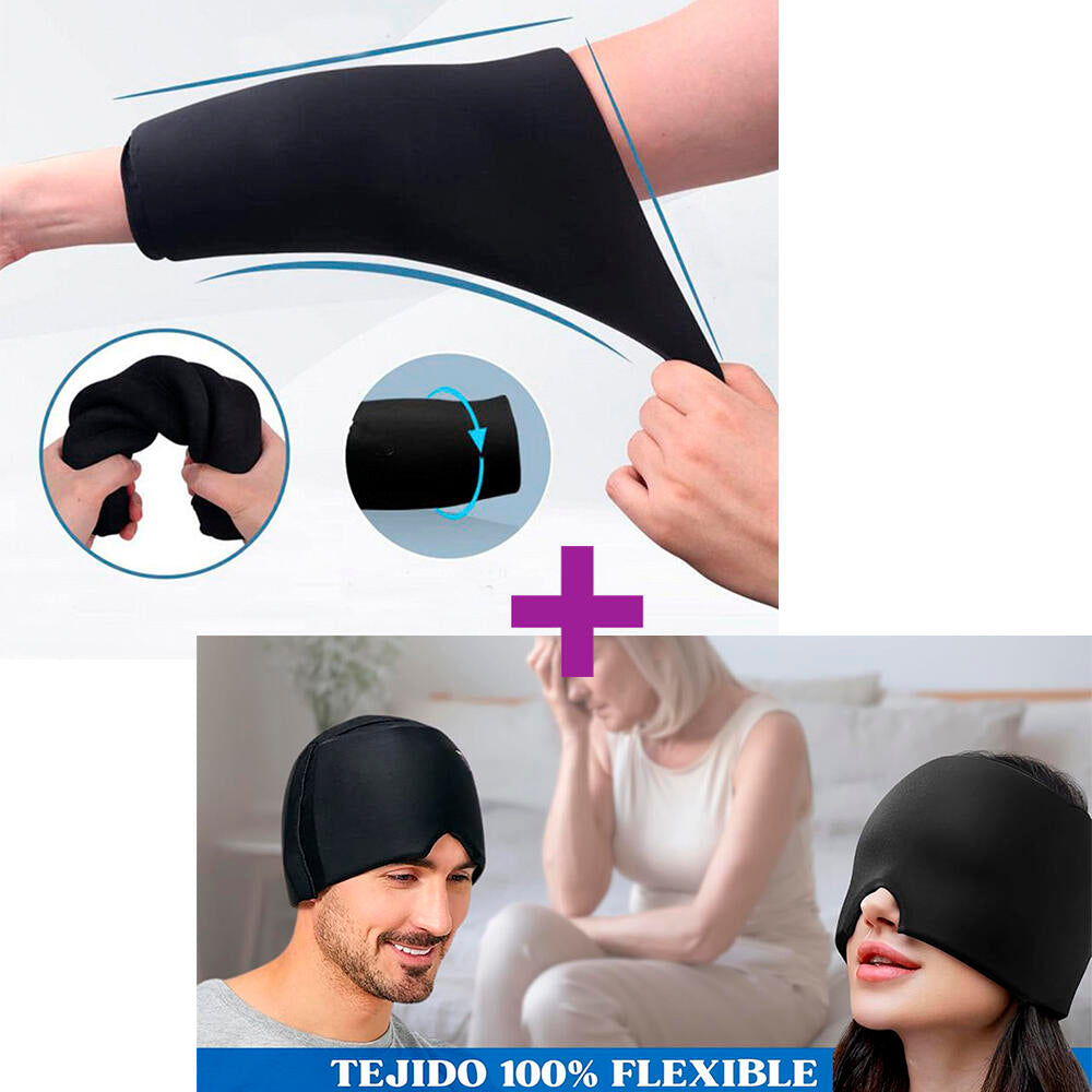 PACK ALMOHADILLA Y GORRO DE GEL PARA EL TRATAMIENTO DEL DOLOR
