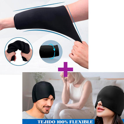 PACK ALMOHADILLA Y GORRO DE GEL PARA EL TRATAMIENTO DEL DOLOR