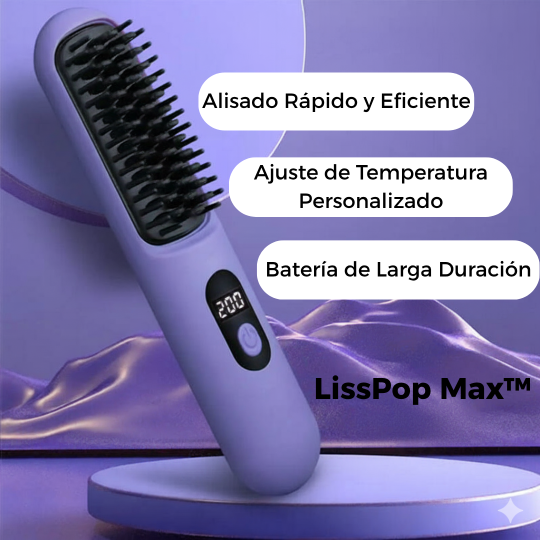 Cabello liso en minutos: sin planchas, sin cables, sin quemar con calor excesivo.
